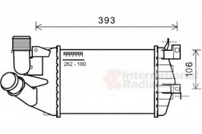 VAN WEZEL 37004584 -  Интеркулер